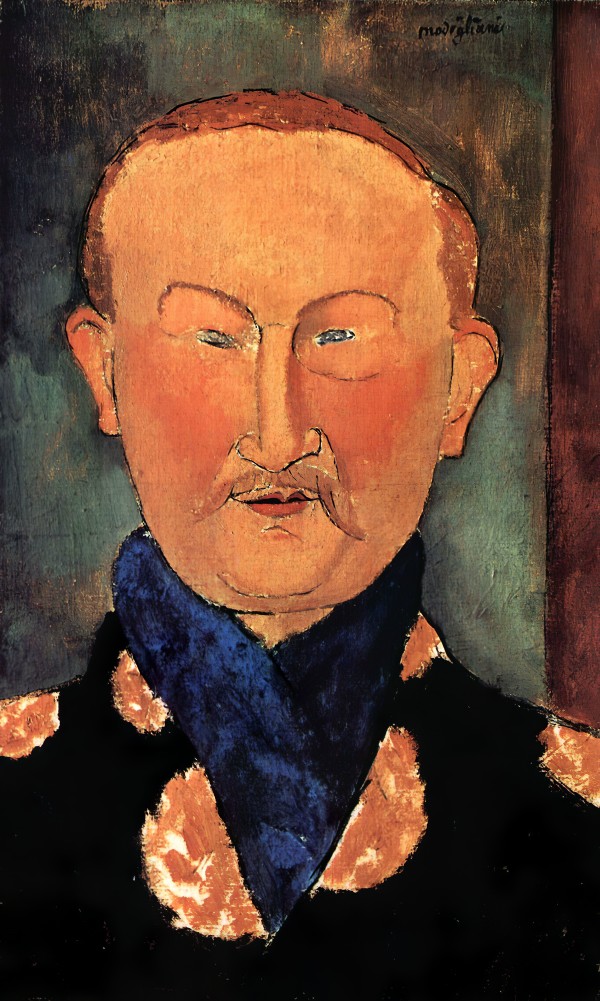 Modigliani - Portrait of Leon Bakst by Modigliani
